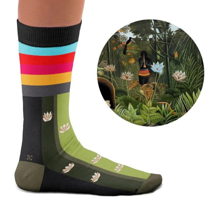 Socken Kunstwerke - Rousseau "Der Traum"